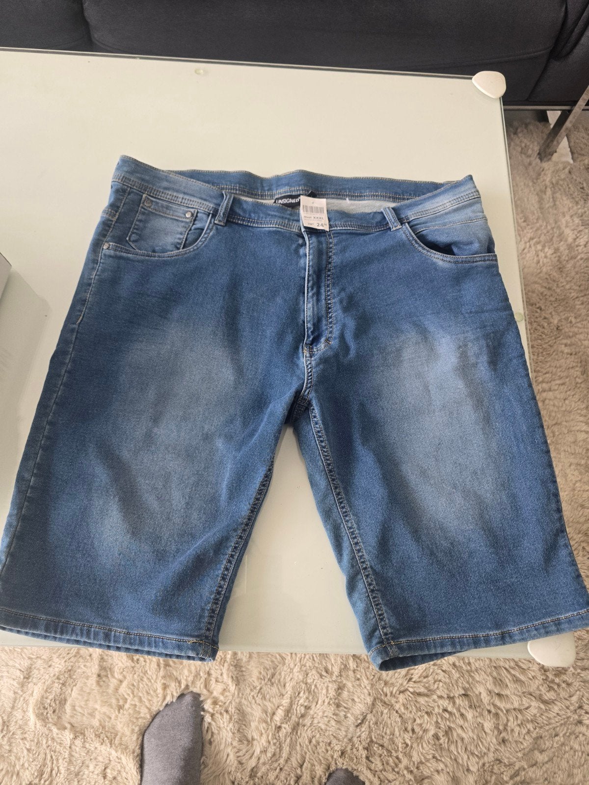 Nieuwe Heren korte spijker broek maat xxL, Ophalen of Verzenden, Nieuw, Overige maten