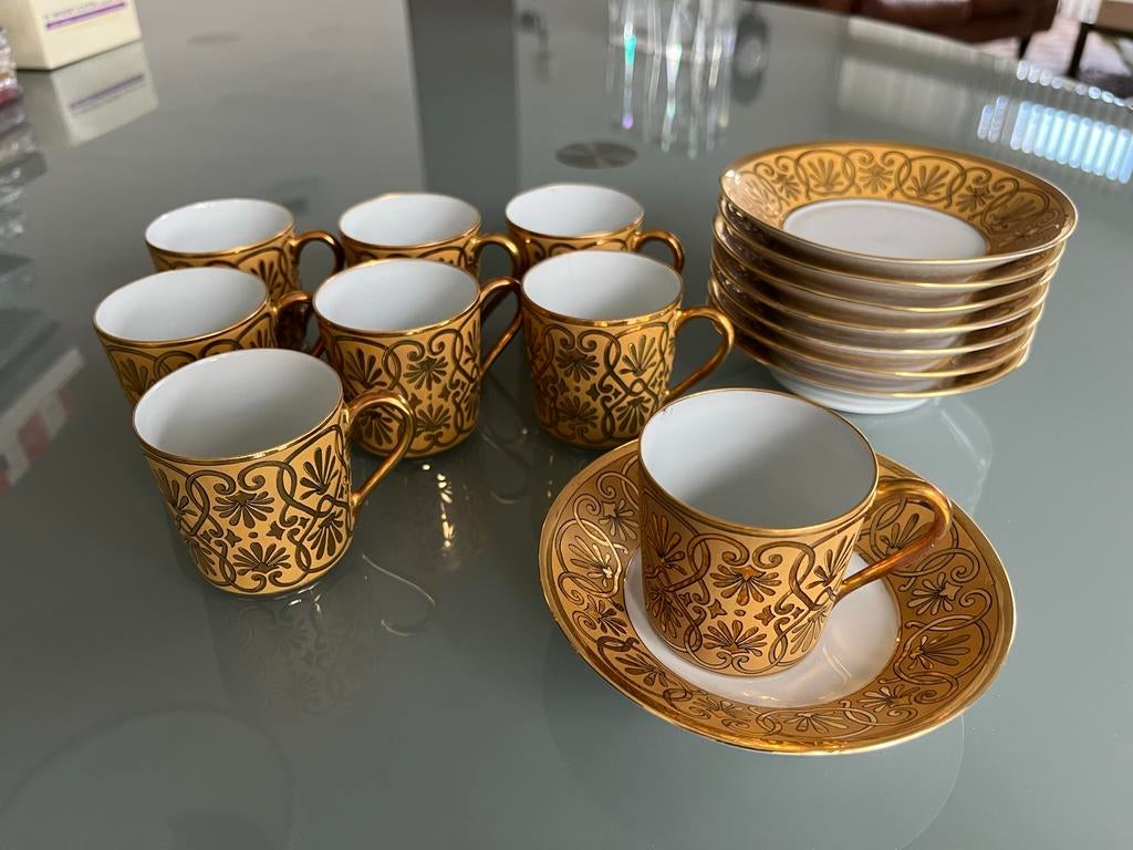 Bernardaud & Co Limoges Espresso Kopjes met Schotels (8), Ophalen