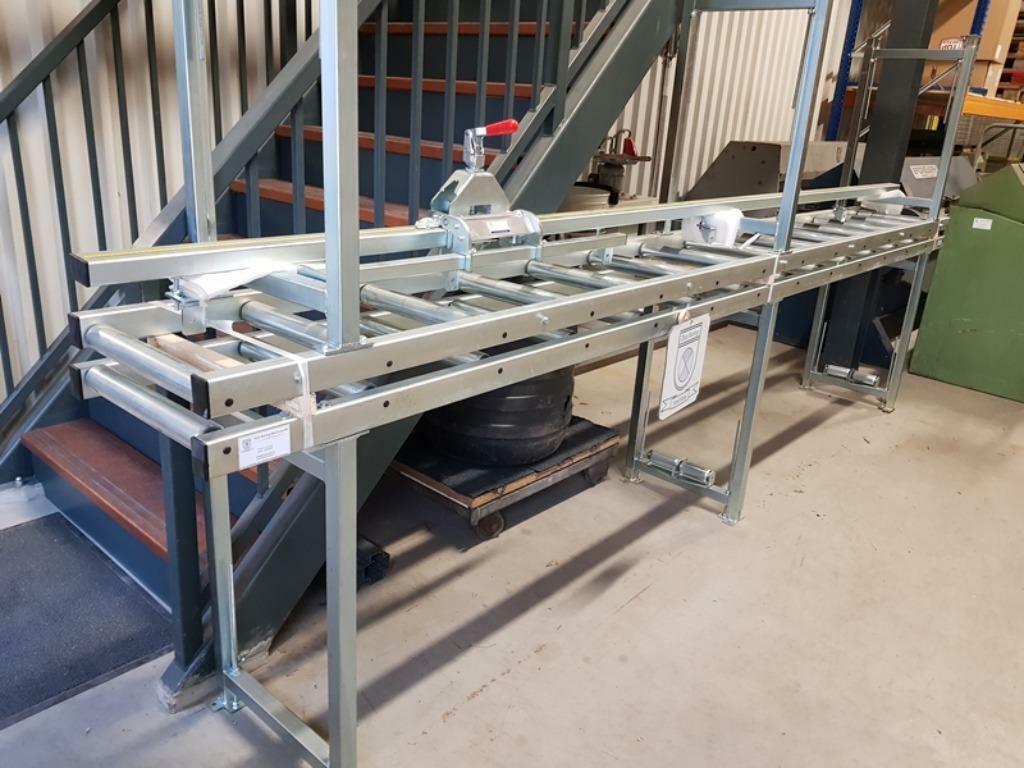 Rolbaan met lengteaanslag zaagmachine boormachine rollenbaan, Ophalen, Nieuw