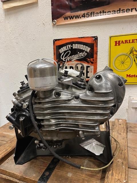 Harley Davidson WL WLA onderblok, Ophalen, Gereviseerd