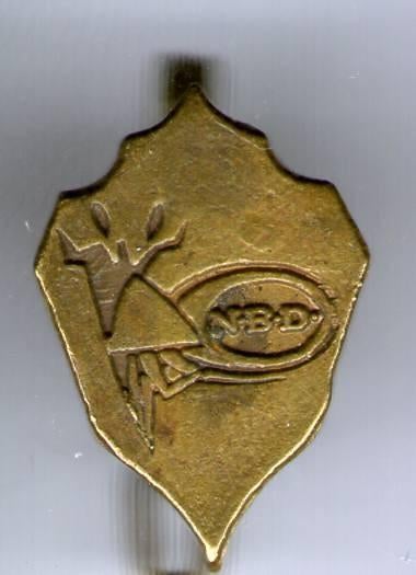 NBD koper dans broche ( X_112a ), Verzenden, Nieuw, Sport, Speldje of Pin