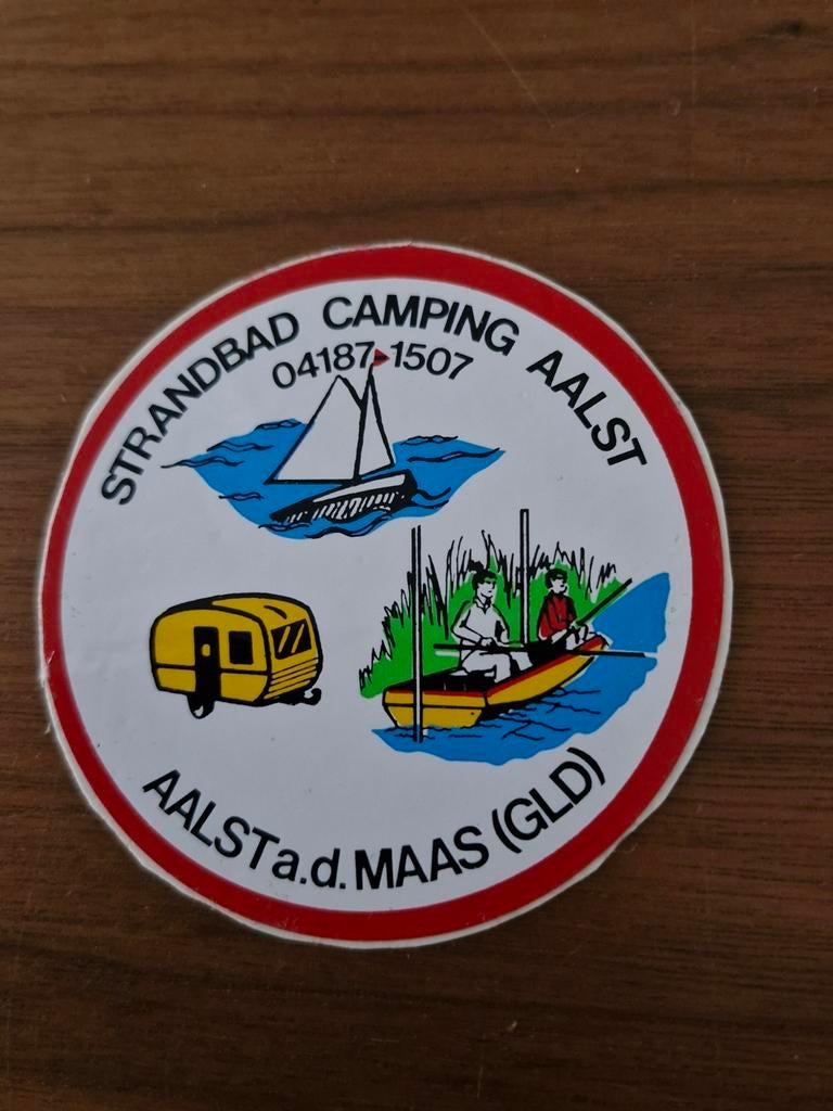 4941 Strandbad Camping Aalst Sticker, Ophalen of Verzenden, Gebruikt, Overige typen