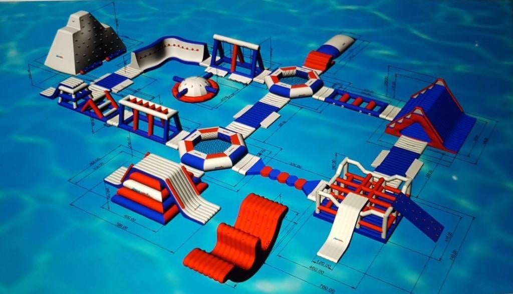 Sunjoy Professional Water Park (50 Pax), Watersport en Boten, Windsurfen, Zo goed als nieuw, Complete set, Ophalen of Verzenden