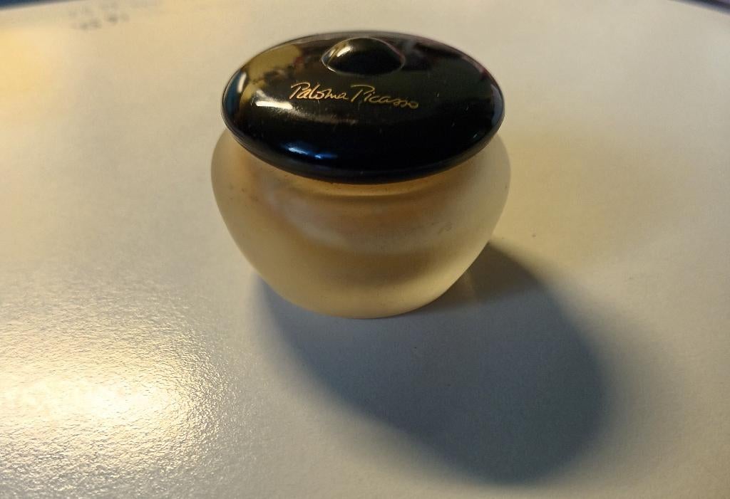 Paloma Picasso créme parfumée VINTAGE, Verzamelen, Parfumverzamelingen, Gebruikt, Miniatuur, Gevuld, Ophalen of Verzenden