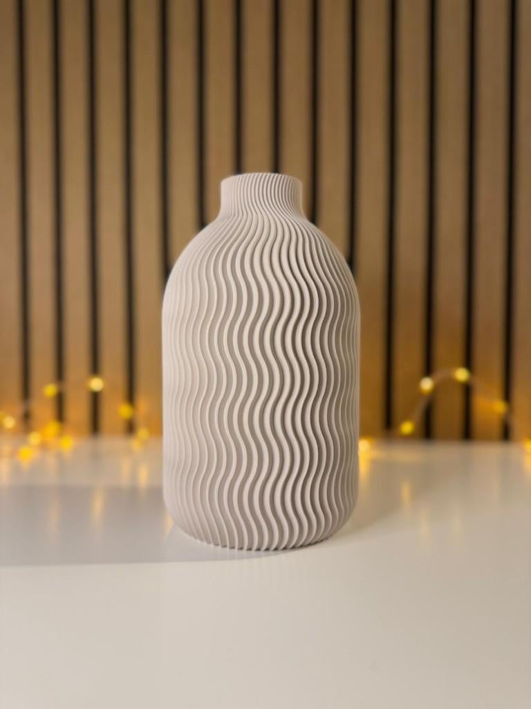 Design vaas HANA – moderne 3D geprinte vaas | woondecoratie, Overige materialen, Overige kleuren, Ophalen of Verzenden, Zo goed als nieuw