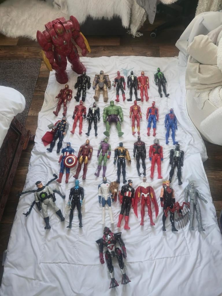 Marvel figuren, 27 stuks met Hulkbuster., Ophalen of Verzenden, Gebruikt