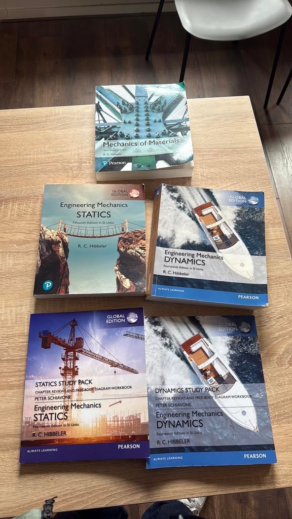 RC Hibbeler Engineering Mechanics Books, Ophalen, Beta, Zo goed als nieuw, WO