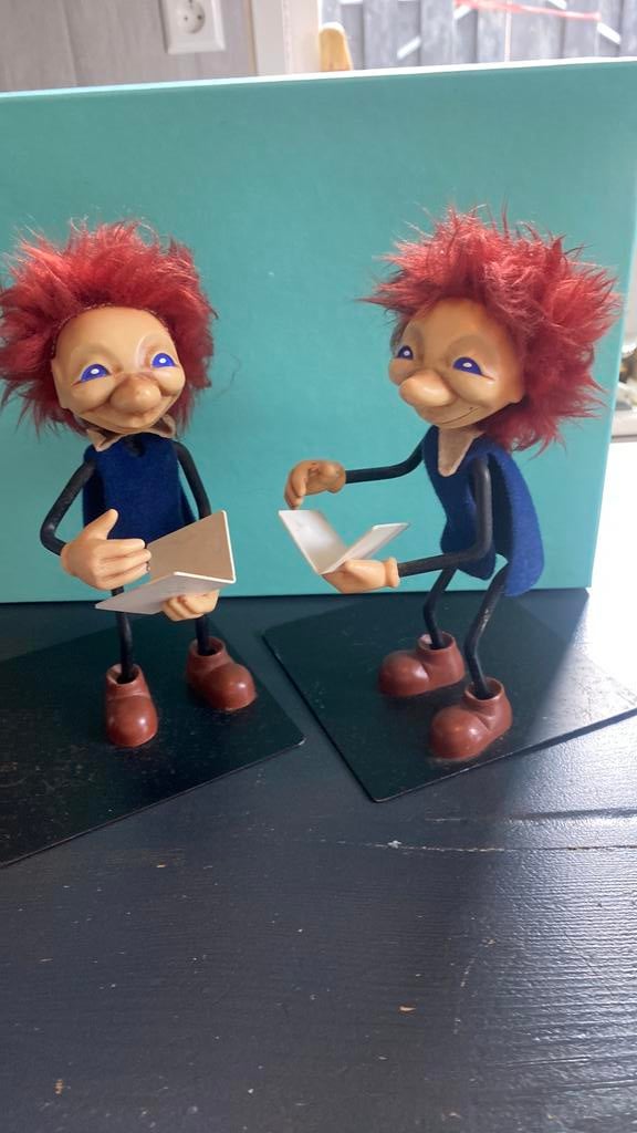 Vintage Heico Trol bobblehead rond 1960 boekensteunen, Verzamelen, Ophalen of Verzenden, Zo goed als nieuw