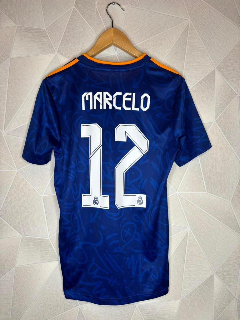 Real Madrid Uit 2021/2022 Marcelo, Maat S, Ophalen of Verzenden, Zo goed als nieuw, Shirt