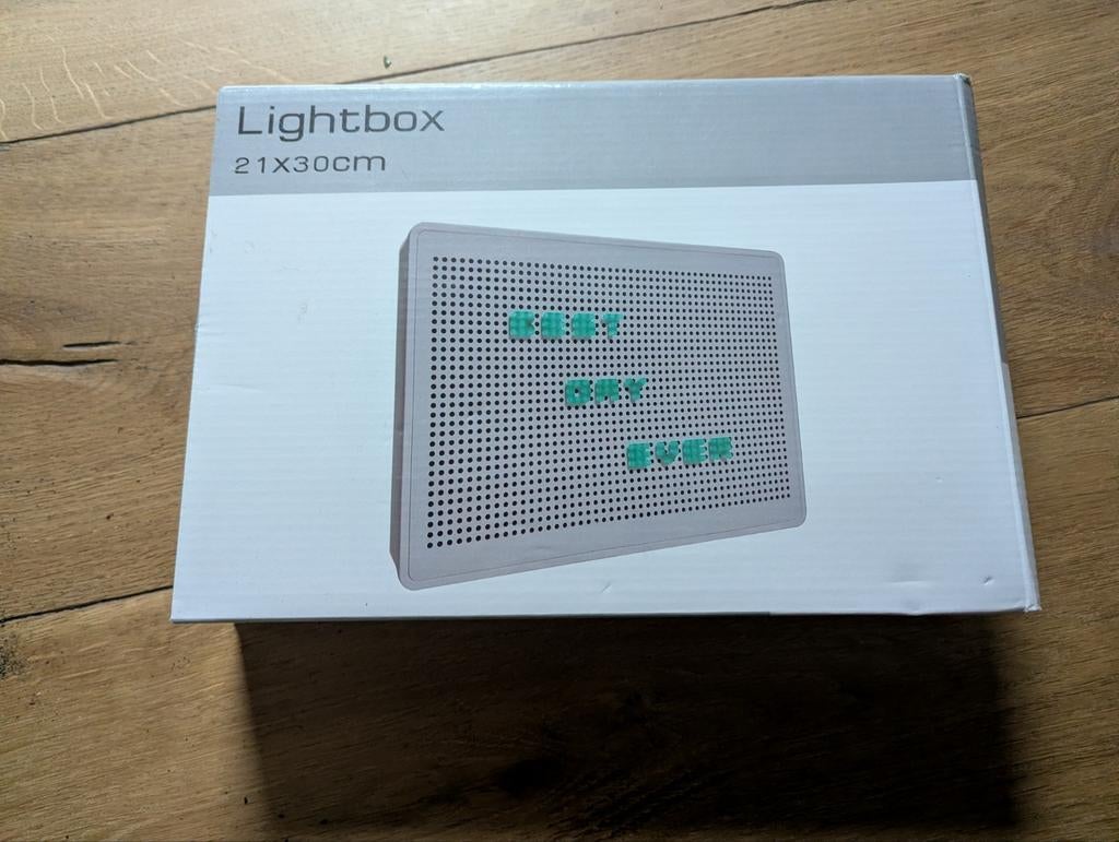 Lightbox 21x30cm - Nieuw in doos!, Kunststof, Nieuw, Ophalen of Verzenden, Grijs