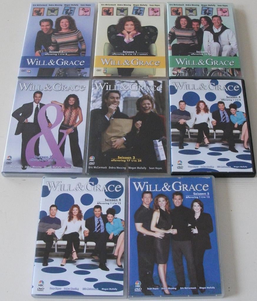 Dvd *** WILL & GRACE *** 7 stuks, Gebruikt, Boxset, Ophalen of Verzenden, Komedie