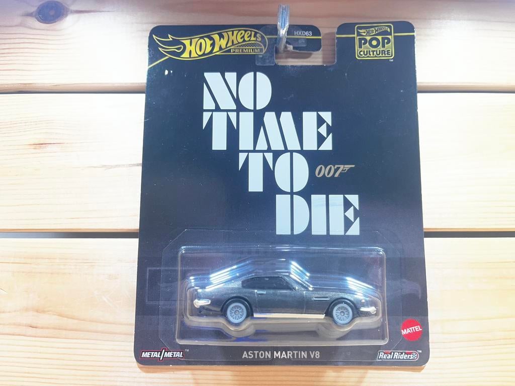 Aston Martin V8 Vantage No Time To Die James Bond hotwheels, Ophalen of Verzenden, Zo goed als nieuw, Auto