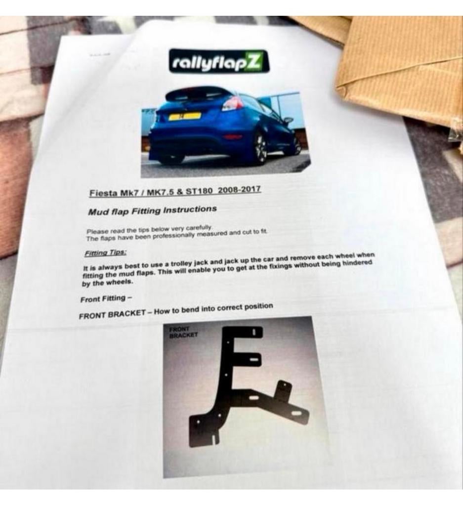 rallyflapZ Rally spatlappen Ford Fiesta Mk7 7.5 ST180 ST200, Auto diversen, Tuning en Styling, Ophalen of Verzenden, H, H, H