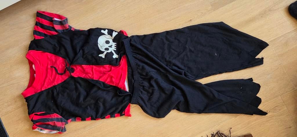 Carnavalskleding Piratenpak Maat 128, Ophalen of Verzenden, Zo goed als nieuw, 122 t/m 128, Jongen of Meisje