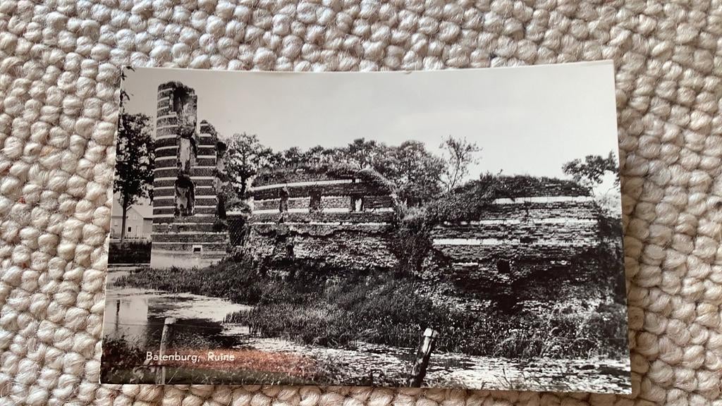 Ansichtkaart Batenburg Ruïne. 939, Ophalen of Verzenden, 1940 tot 1960, Ongelopen, Gelderland