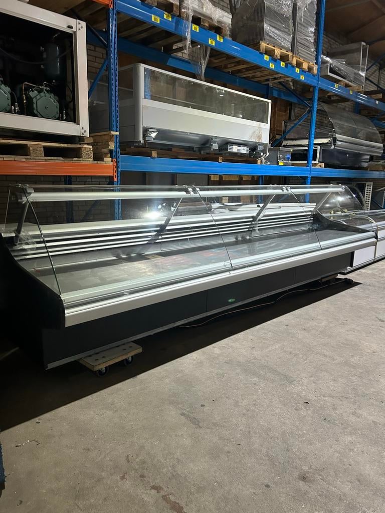 Smeva Plaatkoeling / Koeltoonbank / Koelvitrine - 460cm, Ophalen, Gebruikt, Koelen en Vriezen