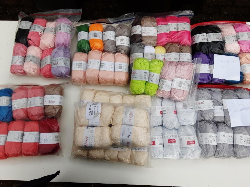 Phildar Phil cotton 3, Hobby en Vrije tijd, Ophalen of Verzenden, Nieuw, Breien of Haken, Wol of Garen