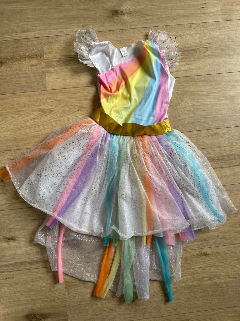 K3 Regenboog Jurk - Maat 6-8 jaar, Kinderen en Baby's, Carnavalskleding en Verkleedspullen, Ophalen of Verzenden, Zo goed als nieuw