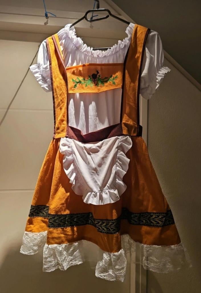 Tirolerjurkje Maat S - Oktoberfest Kostuum, Carnaval, Ophalen of Verzenden, Onbekend, Kleding