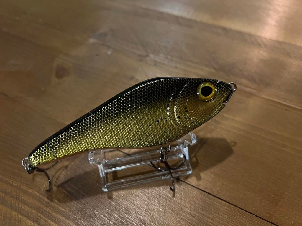 Kunstaas | Spro Rapper 128 SSP - PROTOTYPE - Golden Flash, Watersport en Boten, Ophalen of Verzenden, Gebruikt, Overige typen
