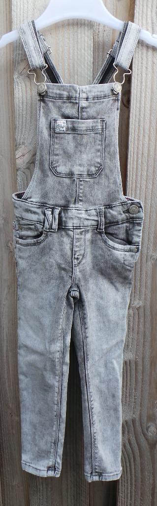 Tuinbroek grijs stonewashed - WE Blue Ridge - Maat 116, Broek, Meisje, Ophalen of Verzenden, Zo goed als nieuw