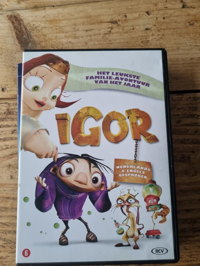 Igor DVD - Leuke Familiefilm!, Avontuur, Alle leeftijden, Ophalen of Verzenden, Zo goed als nieuw