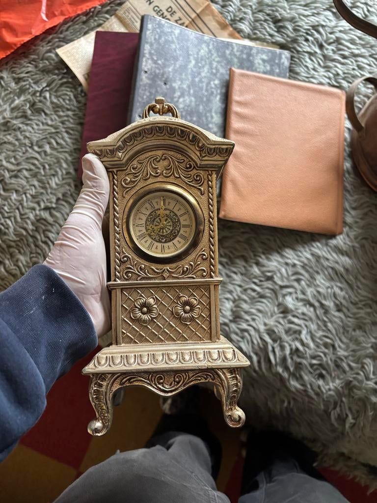 Vintage Decoratieve Tafelklok, Ophalen of Verzenden