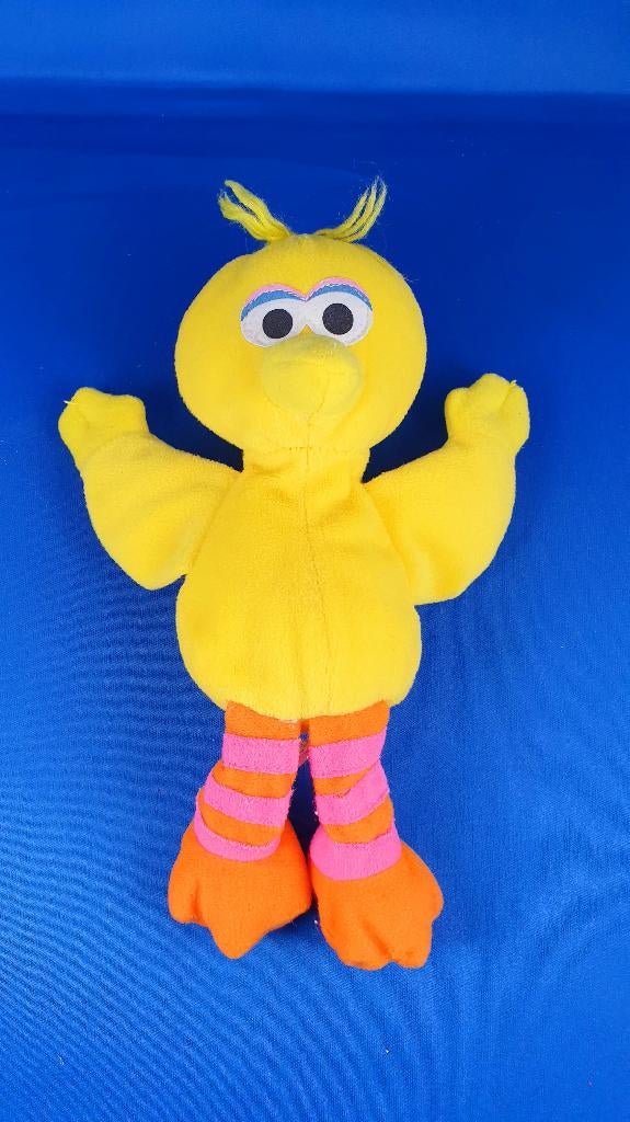 Gele Pino, vintage Sesamstraat knuffel Tyco 1997. 21 cm. T4, Kinderen en Baby's, Speelgoed | Knuffels en Pluche, Tweedehands verkoop