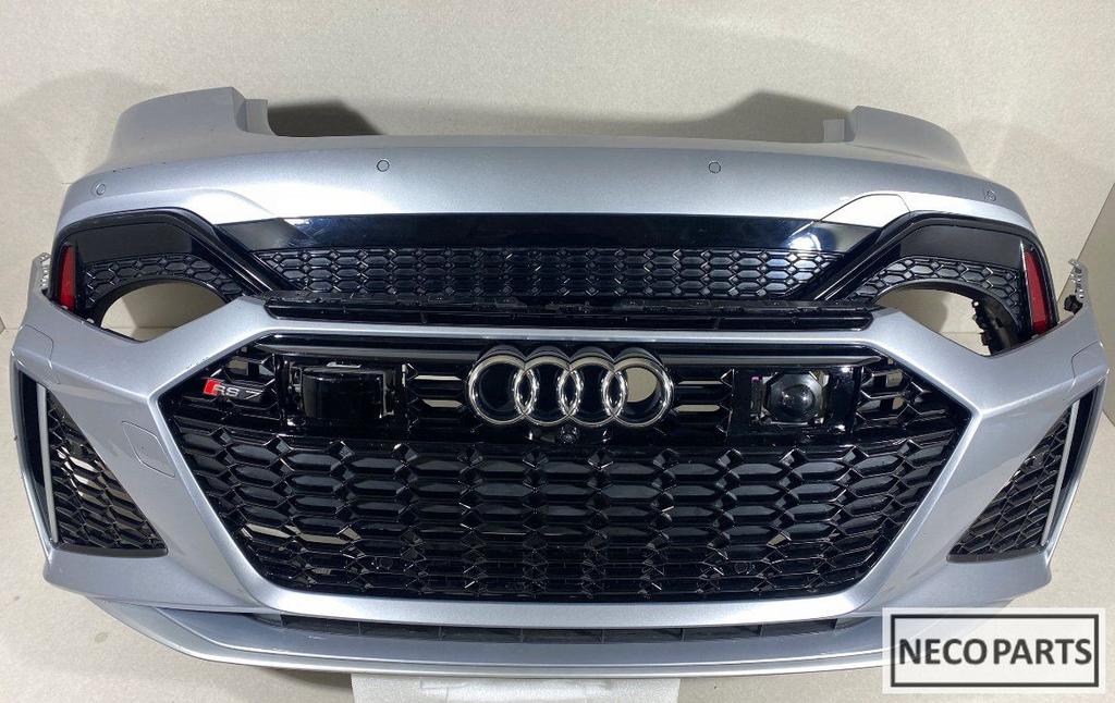 AUDI RS7 4K8 RS 7 GRILL VOORBUMPER COMPLEET LEVERBAAR, Ophalen of Verzenden, Gebruikt, Audi, Spatbord