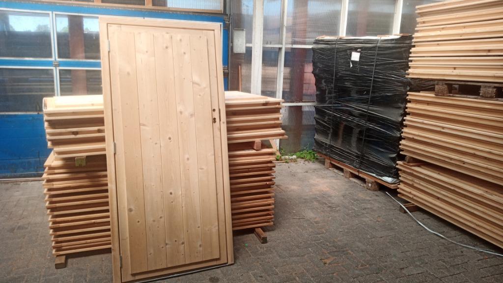 deuren-kozijnen t.b v. blokhut overkapping of tuinschuur, Ophalen, 80 tot 100 cm, 215 cm of meer, Binnendeur