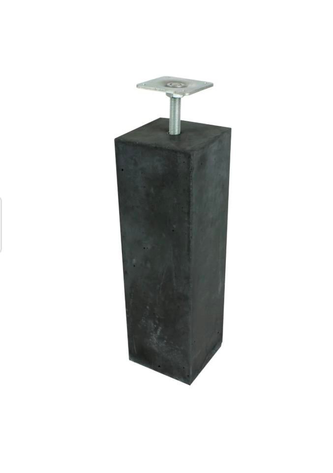 Betonpoeren 15x15 cm Antraciet met stelplaat, Tuin en Terras, Overkappingen, Ophalen, ., Overige typen, Nieuw