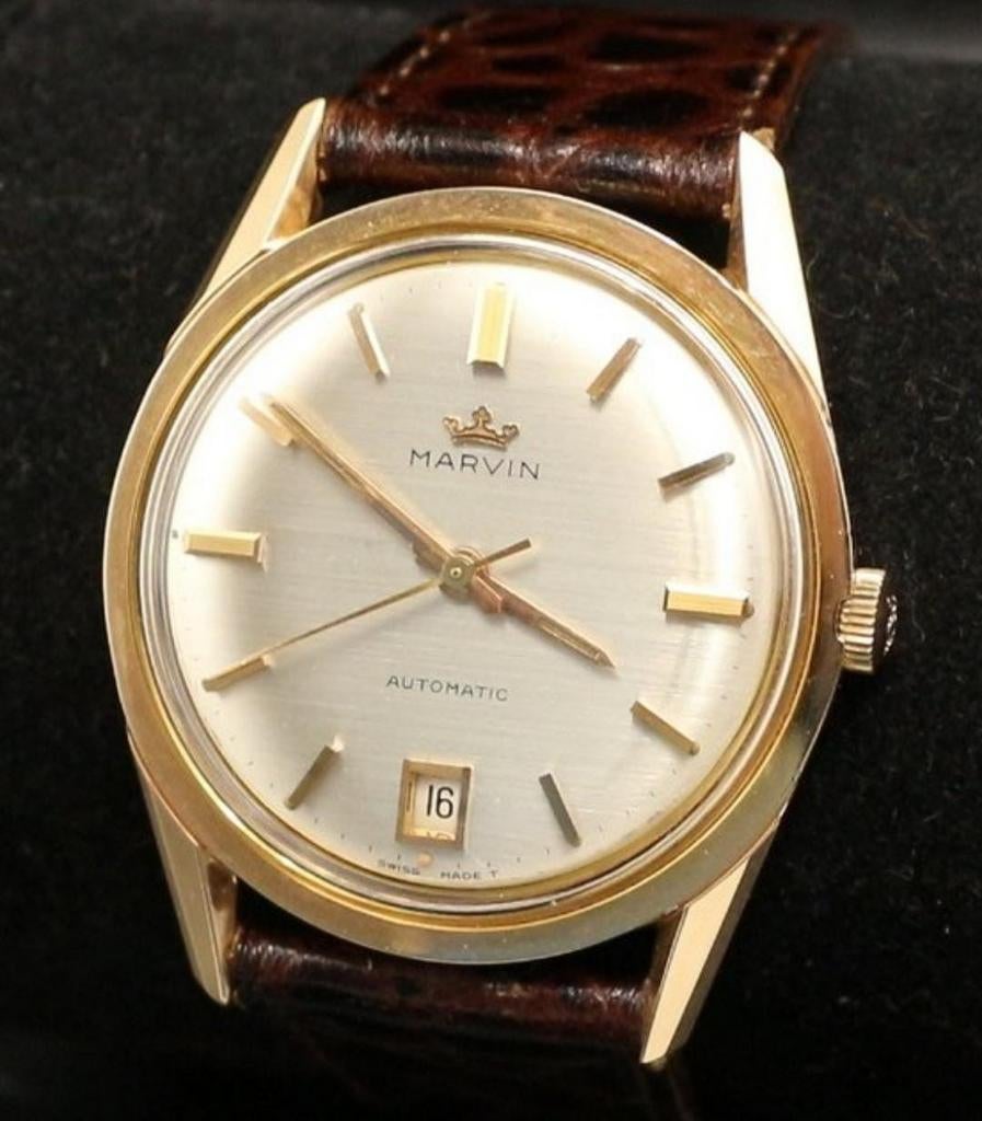 Marvin stevis automatisch horloge, Ophalen of Verzenden, Goud, Overige merken, Verguld