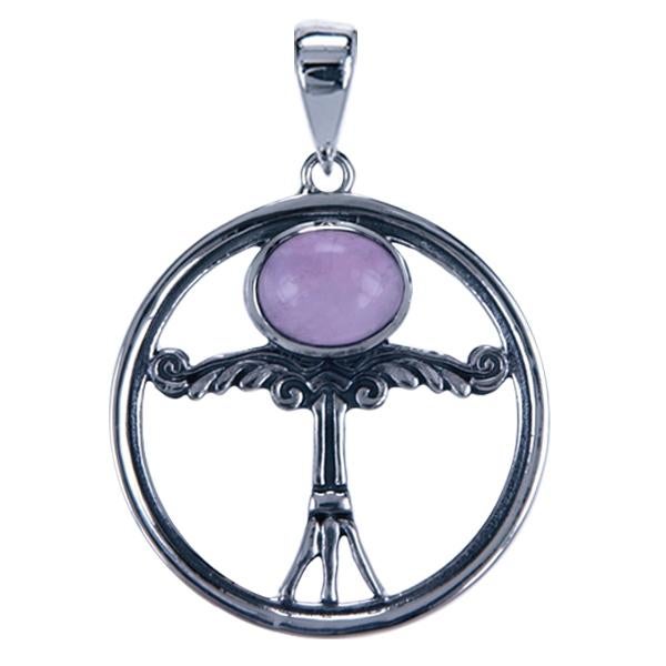 Zilveren Hanger Irminsul met Amethist, Nieuw, Ophalen of Verzenden, Zilver, Zilver