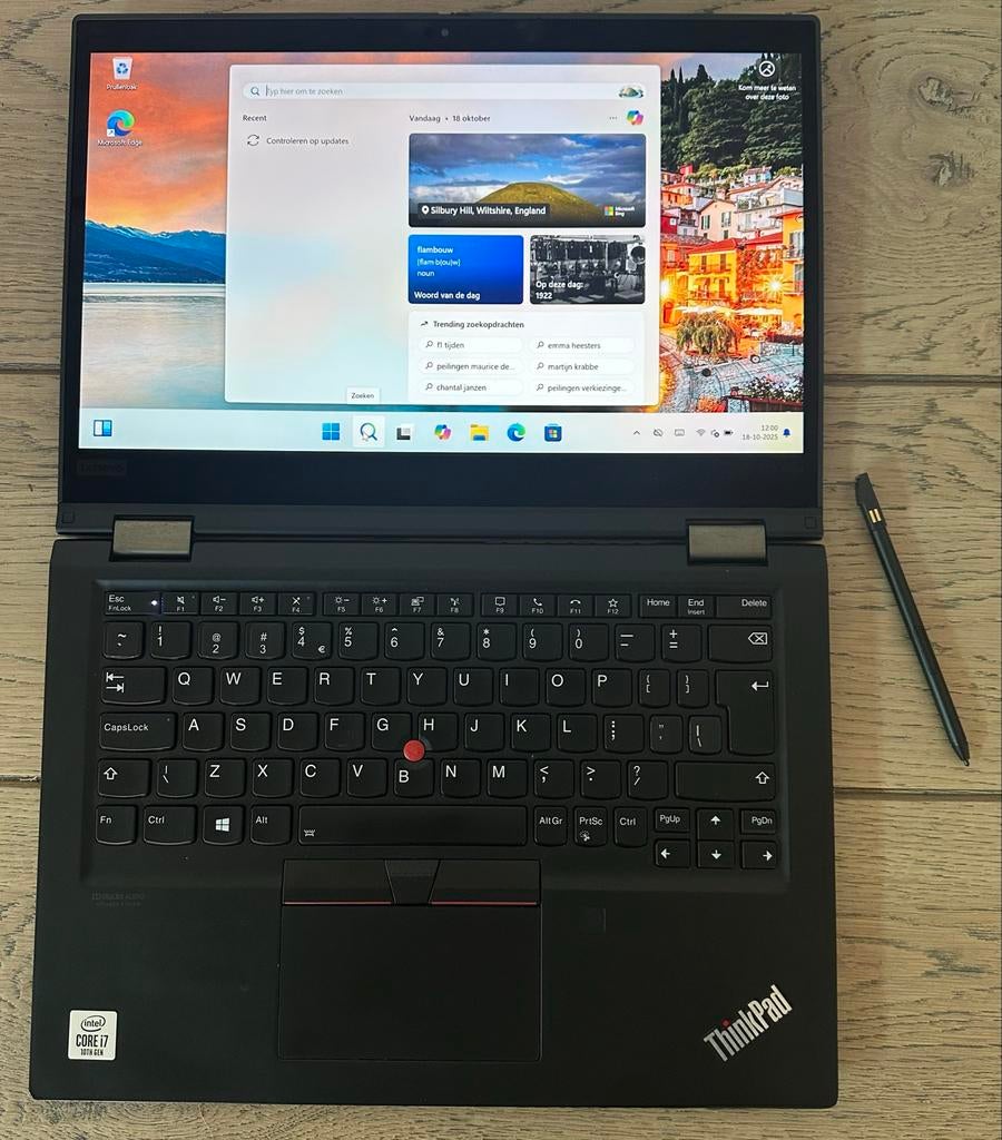 Lenovo ThinkPad X13 Yoga i7-10510U |16GB| 512GB SSD| 2-in-1, Qwerty, 13 inch, Minder dan 2 Ghz, UK