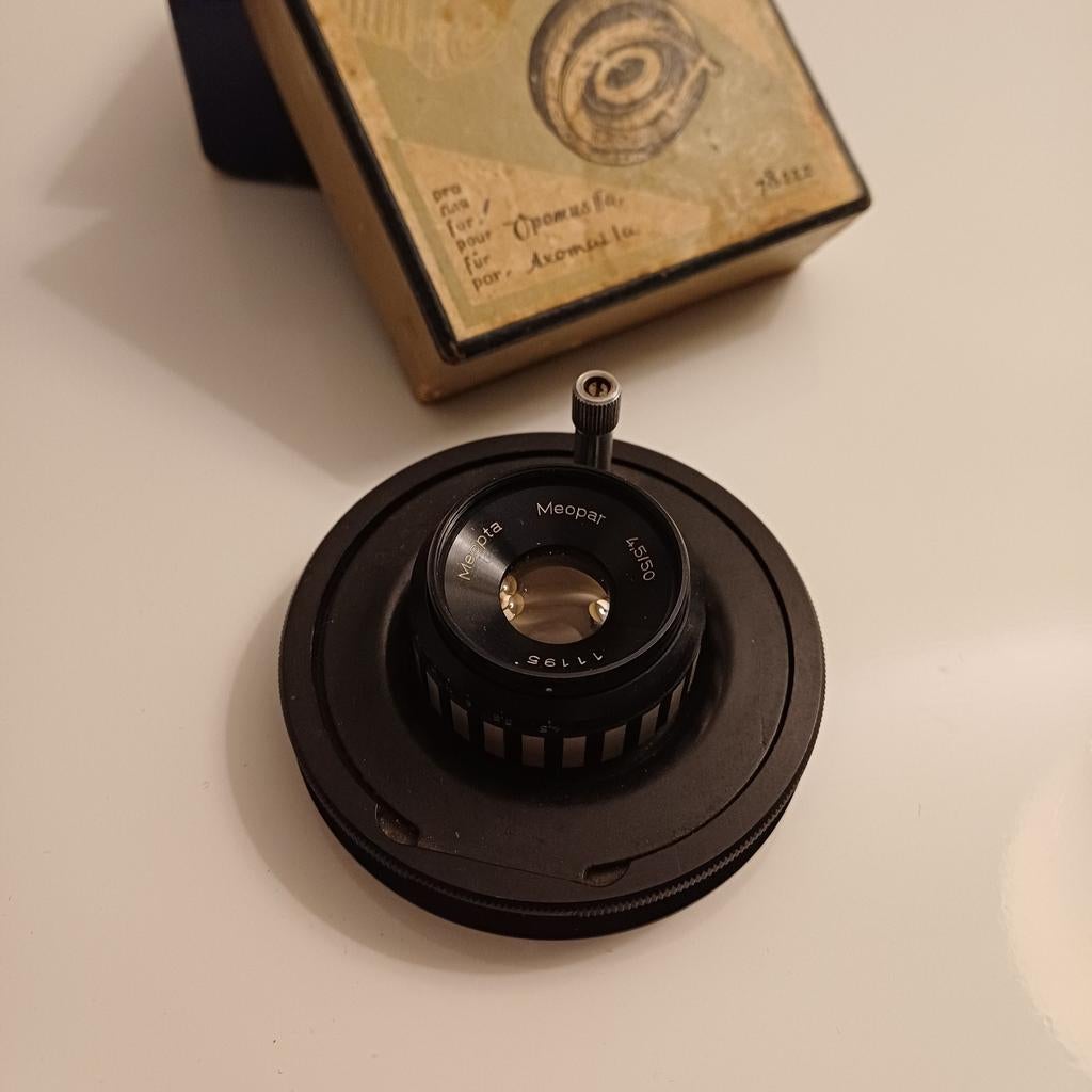 Meopta Meopar 4.5/50 + lensring, Ophalen