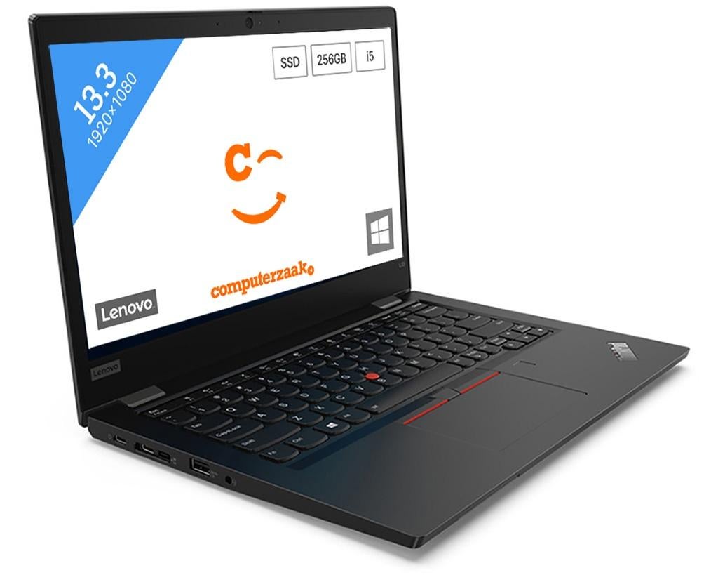 Lenovo Thinkpad L13/Intel Core i5 1.8GHz/8GB/256GB SSD, 256 GB, 2 tot 3 Ghz, Qwerty, 8 GB