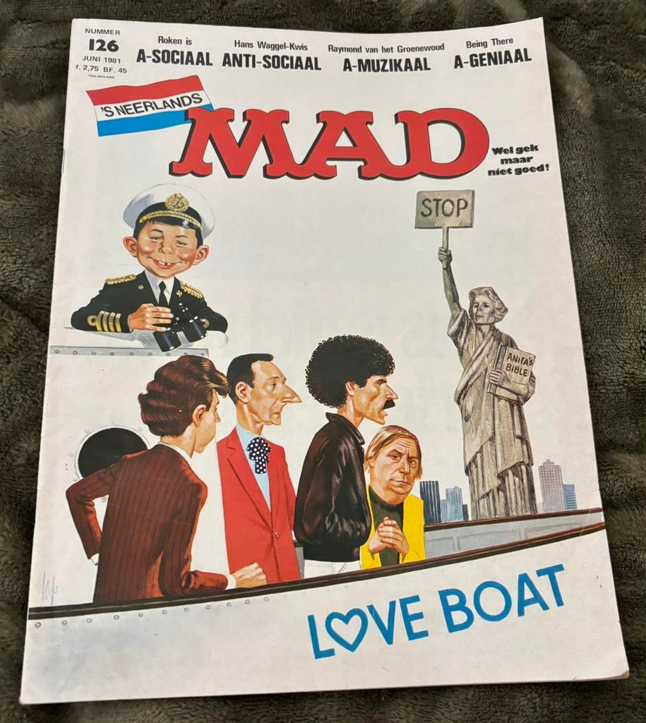 Mad Tijdschrift/strip uit 1981. In goede staat, Boeken, Stripboeken, Gelezen, Eén stripboek, Ophalen of Verzenden
