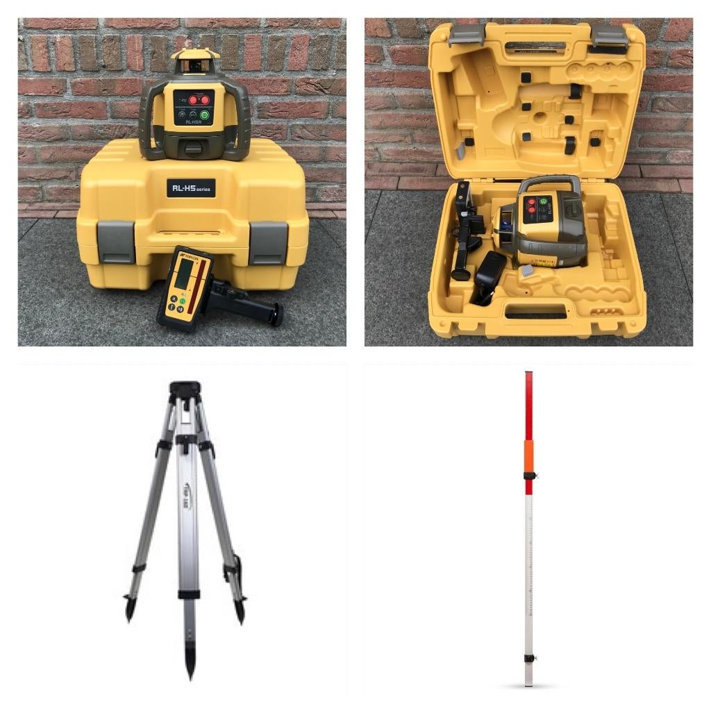 Bouwlaser/roterende laser Topcon RL-H5A ontv.met MM-aflezing, Ophalen of Verzenden, Nieuw