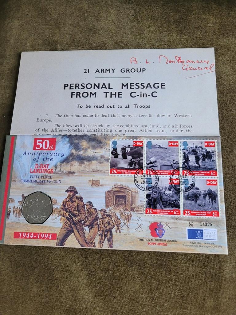 50 Jaar D-Day Herdenkingsset 1944-1994, Ophalen of Verzenden, Overige waardes, Setje