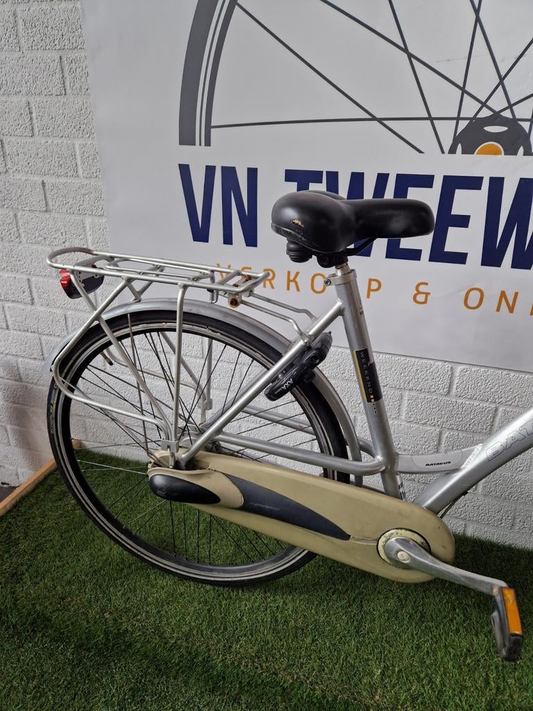 Batavus Dinsdag Damesfiets 28" 56cm N7, Ophalen, 53 tot 56 cm, Versnellingen, Batavus