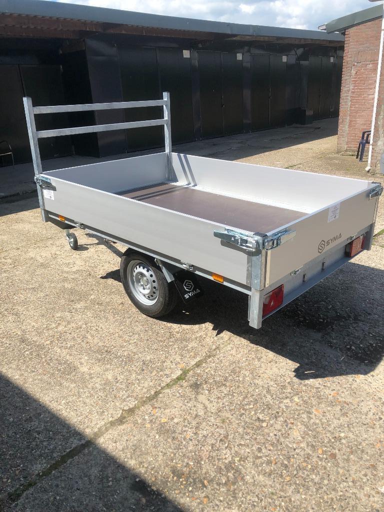 SYMA nieuwe enkelas plataeuwagen ongeremd.rijbewijs b AKTIE.