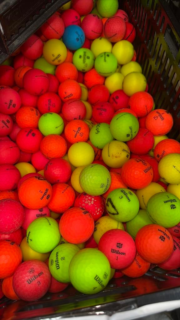 Mate wilson staff duo soft golfballen 50 stuks, Ophalen of Verzenden, Zo goed als nieuw, Bal(len)