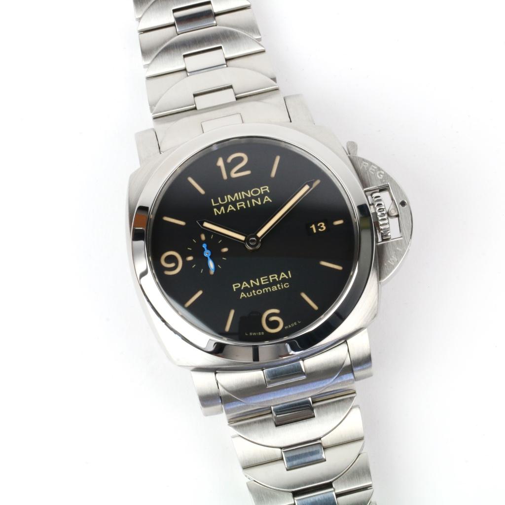 Panerai Luminor Marina 1950 44 (Zeer goed/ 2018), Overige merken, Staal, Staal, Polshorloge