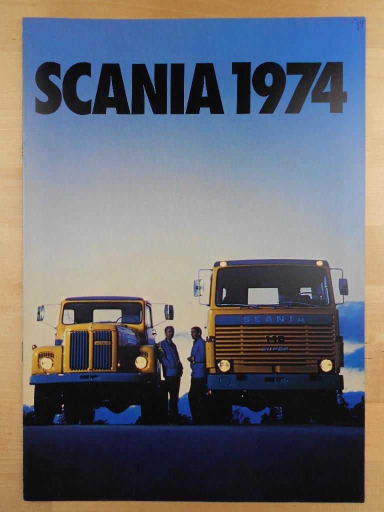 Scania 1974 Brochure – 140 110 85 80, Ophalen of Verzenden, Zo goed als nieuw, Overige merken, Scania