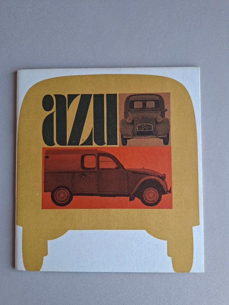 AUTOFOLDER/BROCHURE CITROËN AZU 1964, Ophalen of Verzenden, Zo goed als nieuw, Citroën