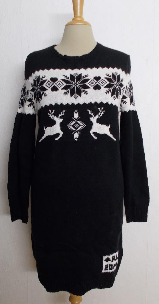Noors zwart/witte lange trui van Ralph Lauren Polo! XL, Ophalen of Verzenden, Zo goed als nieuw, Maat 46/48 (XL) of groter, Zwart