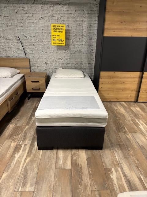Eenpersoons Boxsprings OUTLET!!!, Huis en Inrichting, Slaapkamer | Boxsprings, Ophalen, Zo goed als nieuw, Overige maten, Overige maten