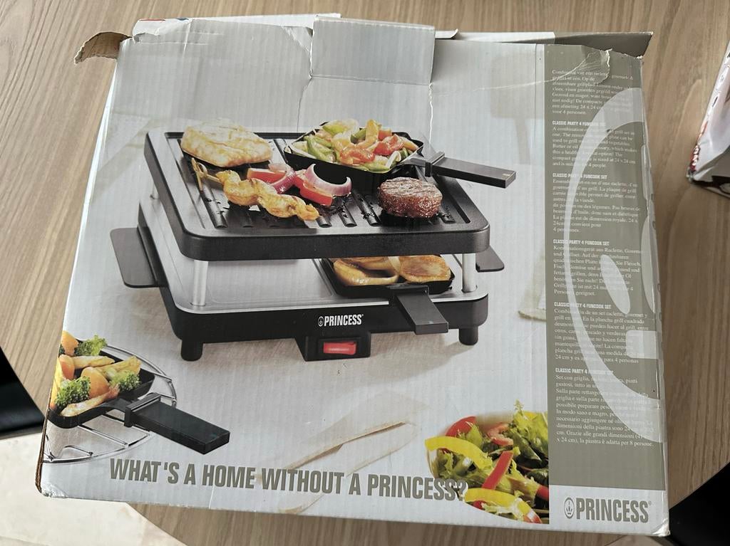 Princess Tafelgrill - Nieuw in doos, Ophalen, Vaatwasmachinebestendig, Nieuw, Tafelgrill