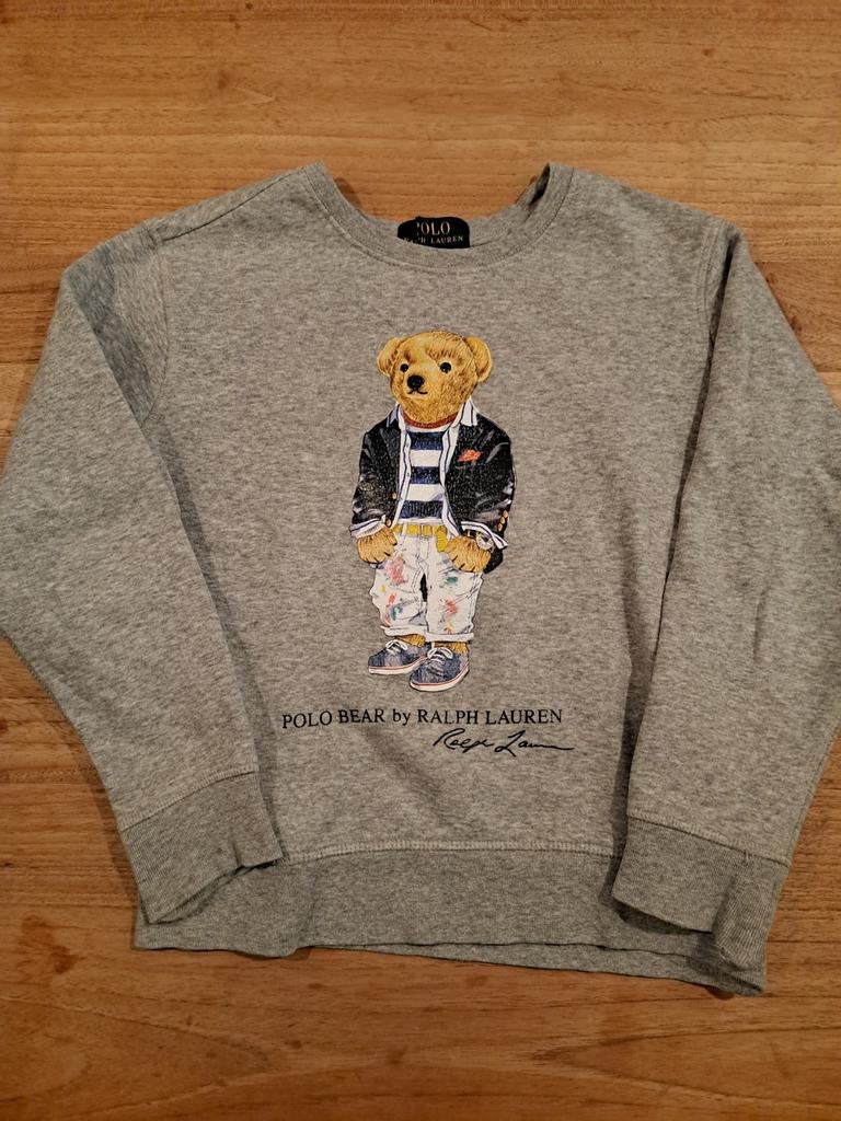 Mooie Ralph Lauren trui met teddybeer, Ralph Lauren, Ophalen of Verzenden, Zo goed als nieuw, Grijs