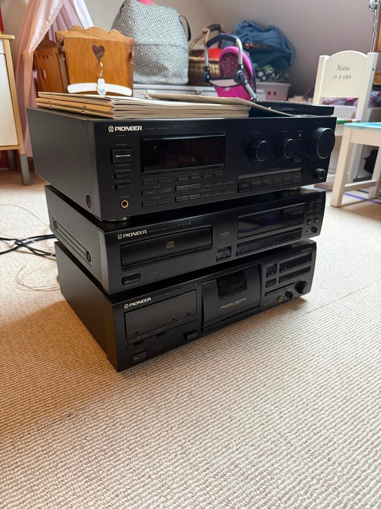 Pioneer Stereo Set - Versterker, CD, Cassettedeck, Ophalen, Gebruikt, Tuner of Radio, Losse componenten